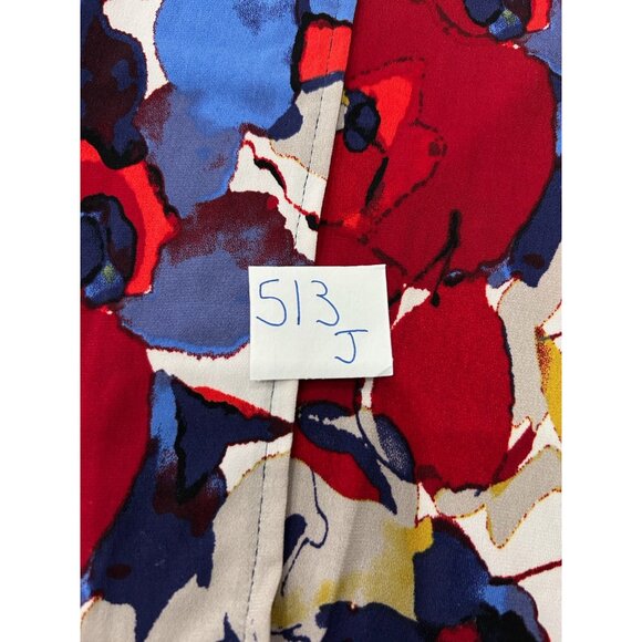 Alfani Multicolor Floral Cap Sleeve Dress Side Knot Detail Sz XS - Picture 8 of 9